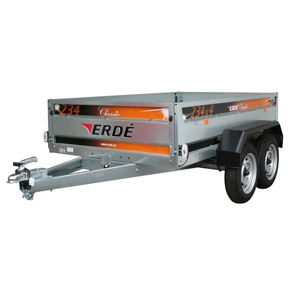 Remorque double essieux 2,30m 750kg avec pack accessoires
